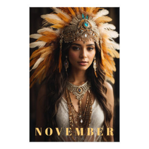 *~* Topaz AP53 NOVEMBER Headdress Birthstone Photo Print