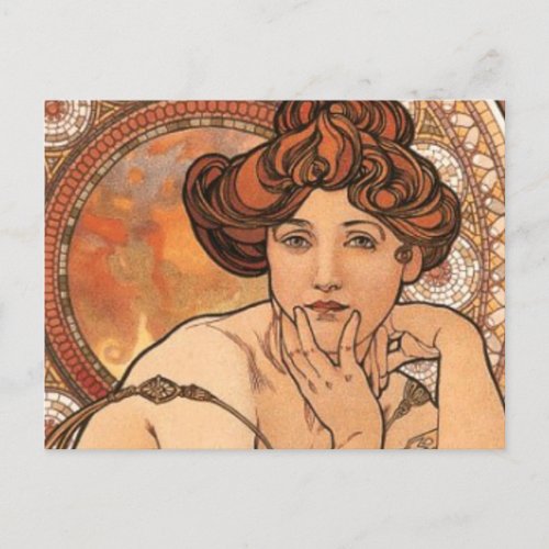 Topaz by Mucha Postcard