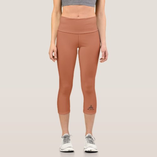 Topaz color  High Waisted Capris