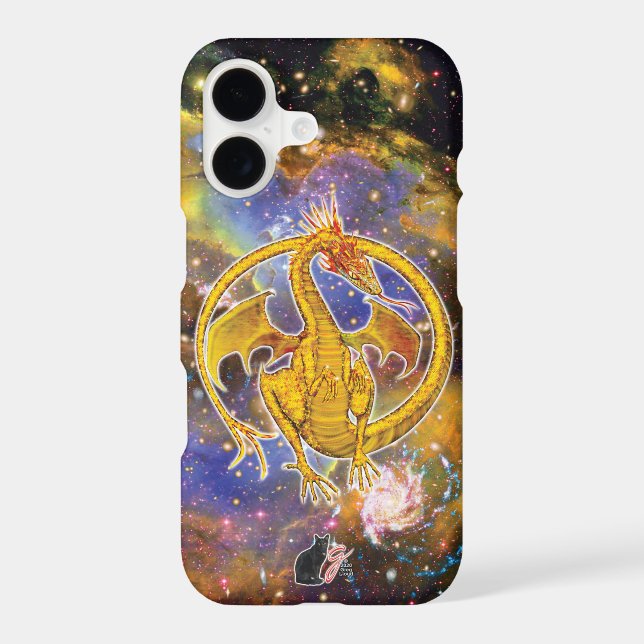 Topaz Cosmic Dragon Case-Mate iPhone Case (Back)