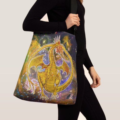 Topaz Cosmic Dragon Crossbody Bag