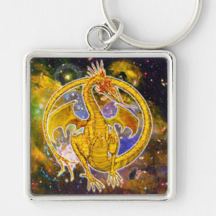 Topaz Cosmic Dragon Keychain