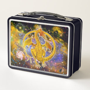 Topaz Cosmic Dragon Metal Lunch Box