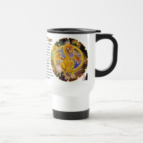 Topaz Cosmic Dragon Travel Mug
