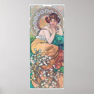 Topaz (Four Jewels), Alphonse Mucha Poster