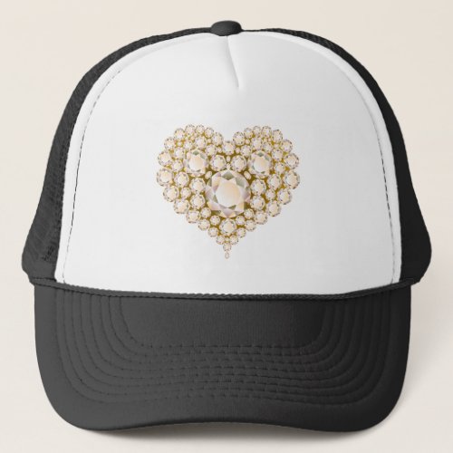 Topaz Heart Gems Trucker Hat