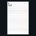 Topazia Lined Stationery<br><div class="desc">A digital painting of a long haired mermaid.</div>