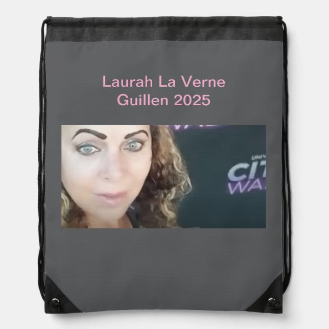 #TOPCELEBRITY #LAURAHLAVERNEGUILLEN 2025 DRAWSTRING BAG (Front)