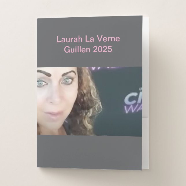 #TOPCELEBRITY #LAURAHLAVERNEGUILLEN 2025 POCKET FOLDER (Front)