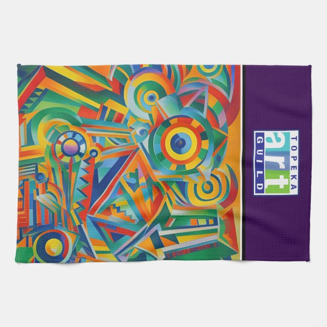 Topeka Art Guild Abstract Kitchen Towel (Horizontal)