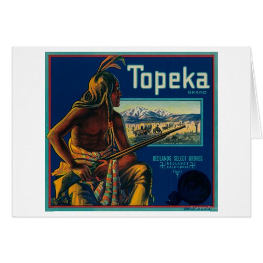 Topeka Brand Citrus Crate Label (Front Horizontal)