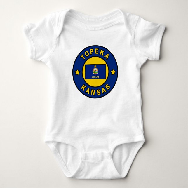 Topeka Kansas Baby Bodysuit (Front)