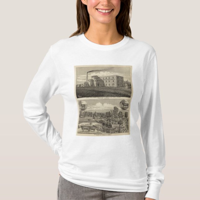 Topeka Starch Worksand Residence of DM Howard T-Shirt (Front)