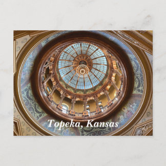 Topeka State Capitol dome Postcard