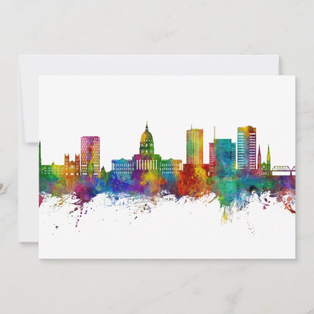 Topeka Wyoming Skyline Invitation (Front)