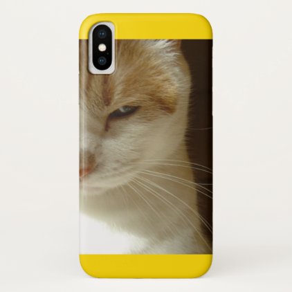 Topgun Cat iPhone X Case