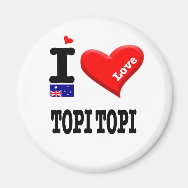 TOPI TOPI - I Love Magnet (Front)