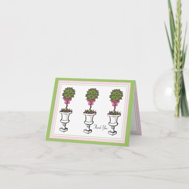 Topiaries Thank You Notes (Front)