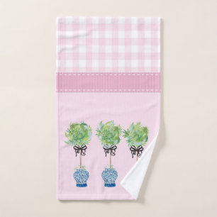 Topiary Blue and White Ginger Jar Hand Towel