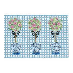 Topiary Blue and White Ginger Jar Placemat