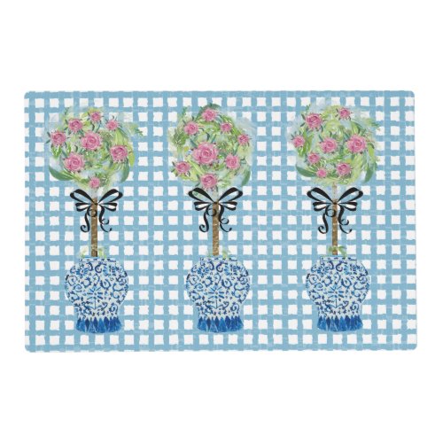 Topiary Blue and White Ginger Jar Placemat