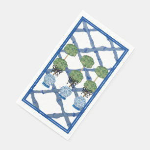 Topiary Chinoiserie Ginger Jar   Paper Guest Towels