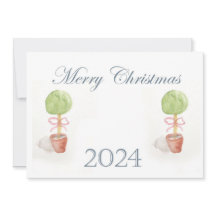 Topiary Christmas Card