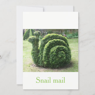 Topiary green garden snail mail unique quirky