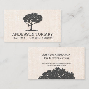 Topiary Landscaping Tree Top Business Card