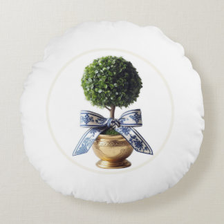 Topiary Round Pillow