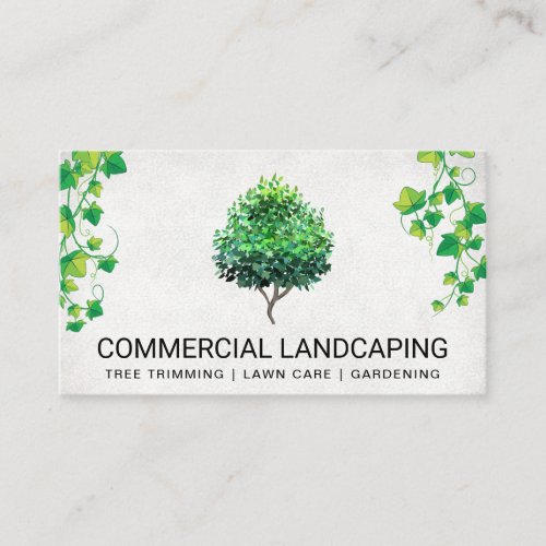 Topiary Tree  Hanging Vines Business Card