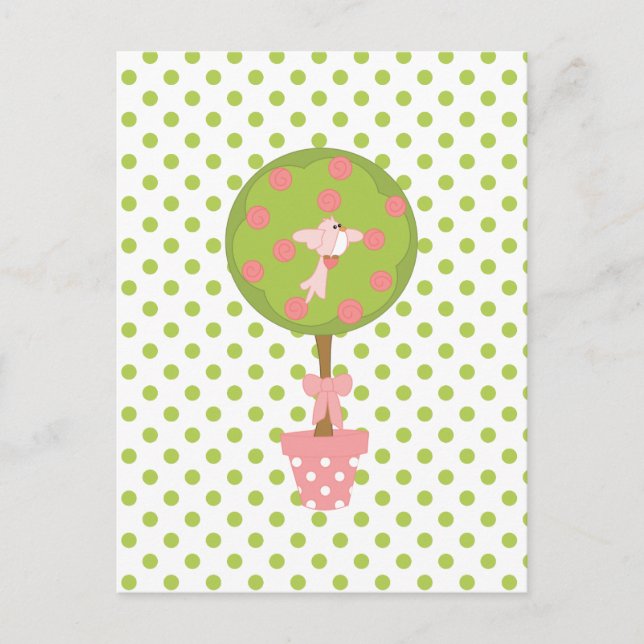 Topiary WIth Bird Postcard (Front)
