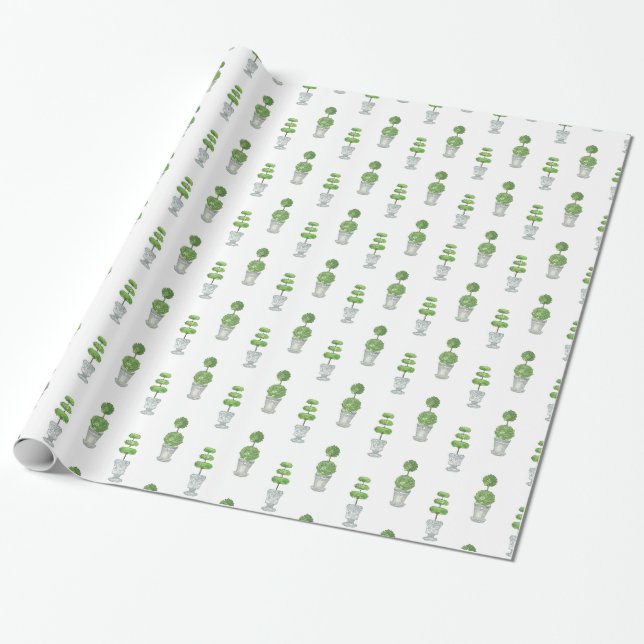 Topiary wrapping paper (Unrolled)