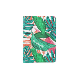 Topical Foliage Passport Holder