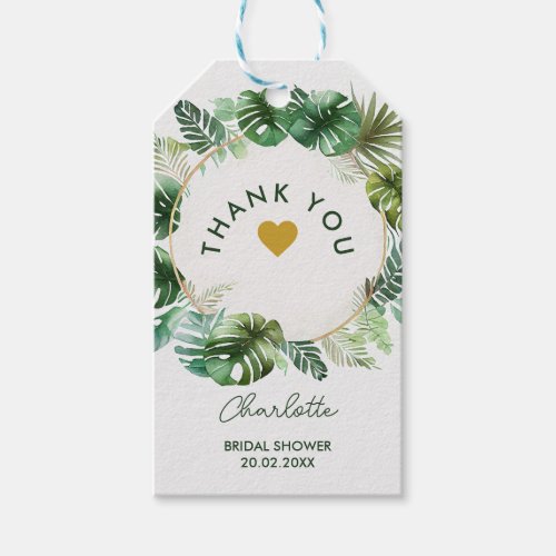 Topical Watercolor Print  Bridal Shower  Wedding Gift Tags