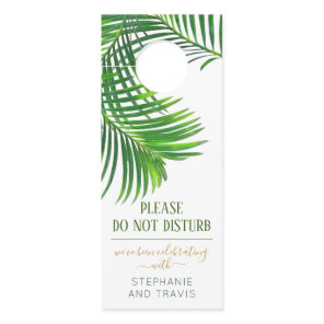 Topical Wedding Do Not Disturb Hotel Guest Door Hanger