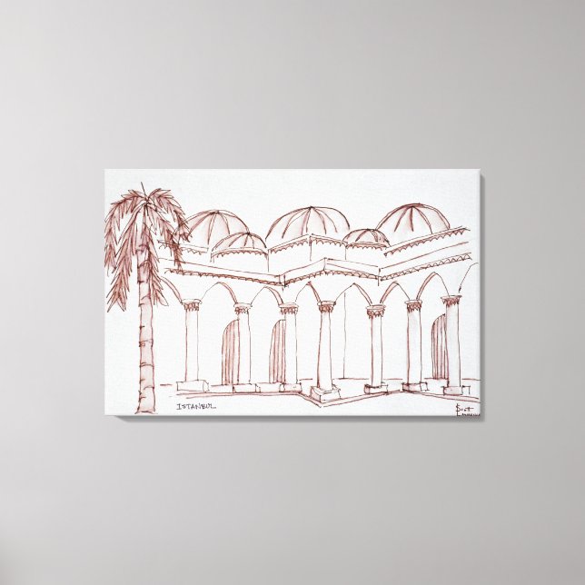 Topkapi Palace | Istanbul, Turkey Canvas Print (Front)