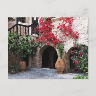 Toplou Monastery Churches courtyard CRETE GREECE Postcard
