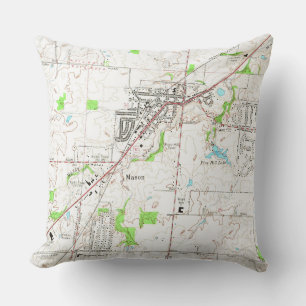 Topo_Ohio_Mason Throw Pillow