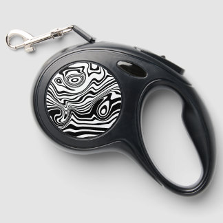 Topographic Contour Lines Retractable Pet Leash