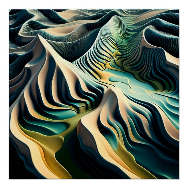 Topographic Currents Poster (Front)