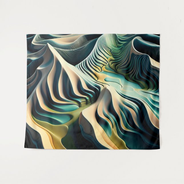 Topographic Currents Tapestry (Front (Horizontal))