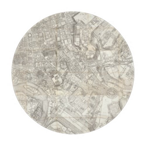 Topographic Map of Ancient Rome Italy Cutting Board