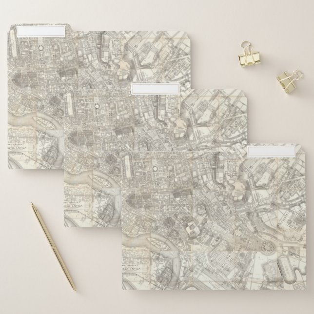 Topographic Map of Ancient Rome, Italy File Folder (Set)