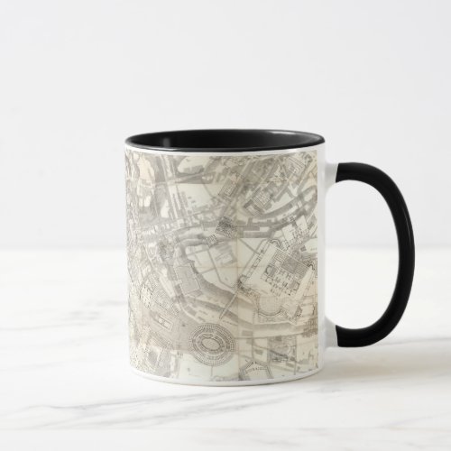 Topographic Map of Ancient Rome Italy Mug