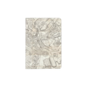 Topographic Map of Ancient Rome, Italy Passport Holder