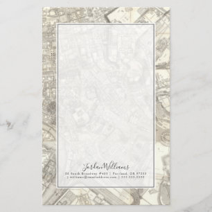 Topographic Map of Ancient Rome, Italy Stationery