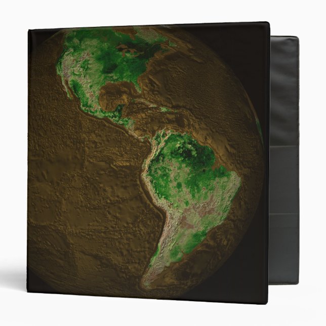 Topographic Map of Earth Binder (Front/Inside)