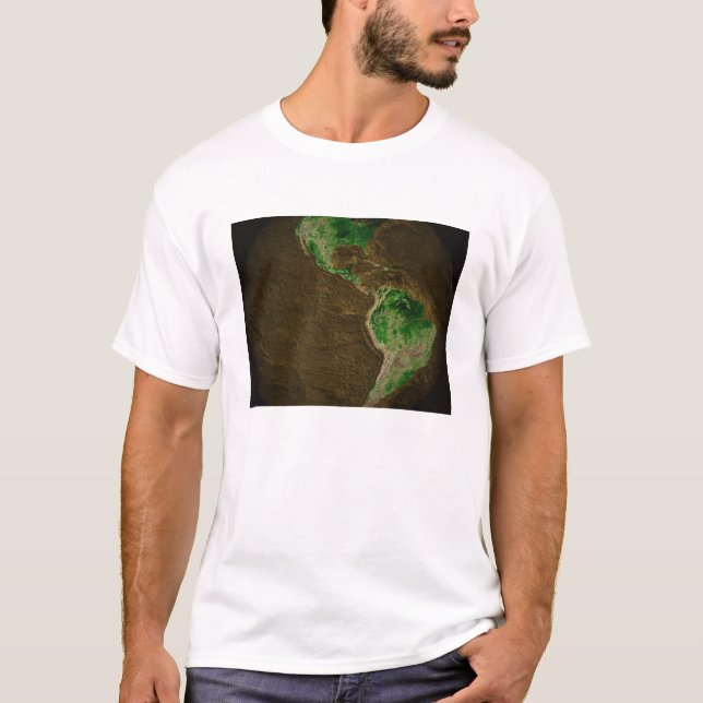 Topographic Map of Earth T-Shirt (Front)
