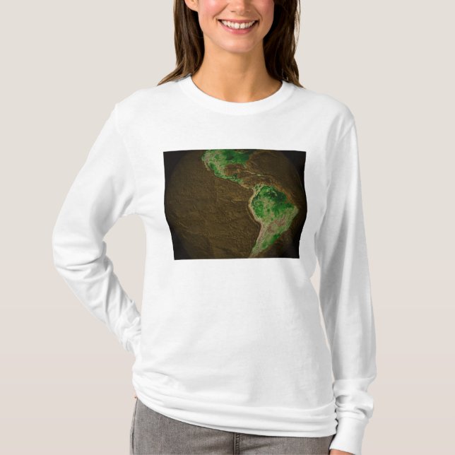 Topographic Map of Earth T-Shirt (Front)